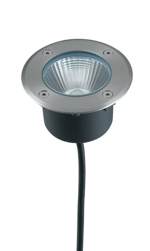 acquista Runder begehbarer Strahler Edelstahl Step Marker Outdoor Led 8 Watt Natural Light Intec LED-WALK-R11