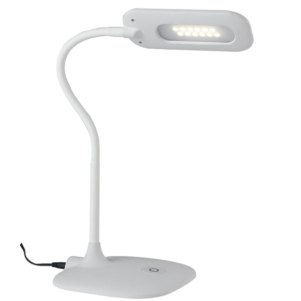 Lume Schreibtischlampe Weiß Berührungssteuerung Metall Silikon Kunststoff Led 4,8 Watt Natürliches Umgebungslicht LEDT-DARWIN online