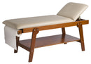 Lettino da Massaggio Visita Fisioterapia Fisso 2 Sezioni 190x70x75 cm 250Kg Beige-1