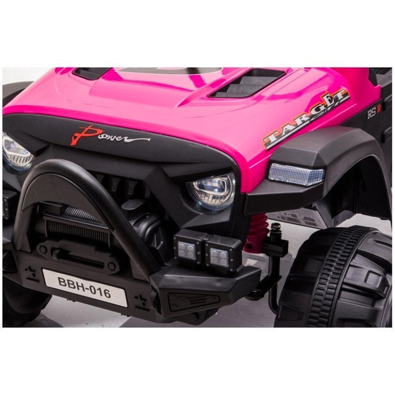 Macchina Elettrica per Bambini 12V Fuoristrada Baby Buggy Rosa-9