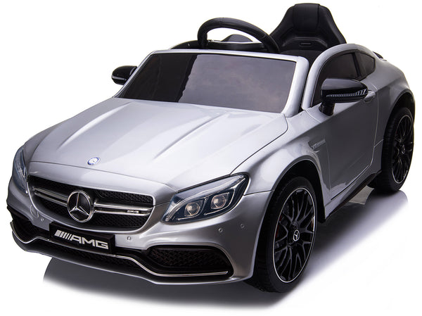 prezzo Elektroauto für Rides 12V Mercedes C63 AMG Silbermetallic