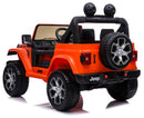 Macchina Elettrica per Bambini 12V Mp4 2 Posti Jeep Wrangler Rubicon Arancione-6