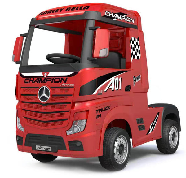 Elektro-LKW LKW für Kinder 12V Mercedes Actros Rot online