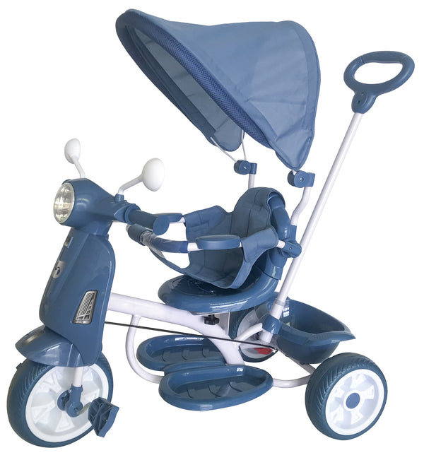 prezzo Dreirad-Kinderwagen mit umkehrbarem Kindersitz Kid Go Blue