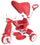 Dreirad-Kinderwagen mit umkehrbarem Kindersitz Kid Go Red