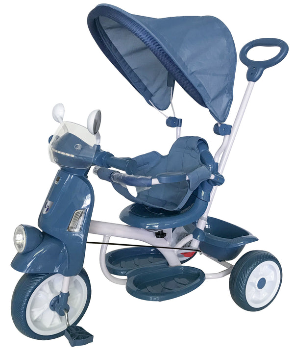 online Dreirad-Kinderwagen mit umkehrbarem Kindersitz Blau