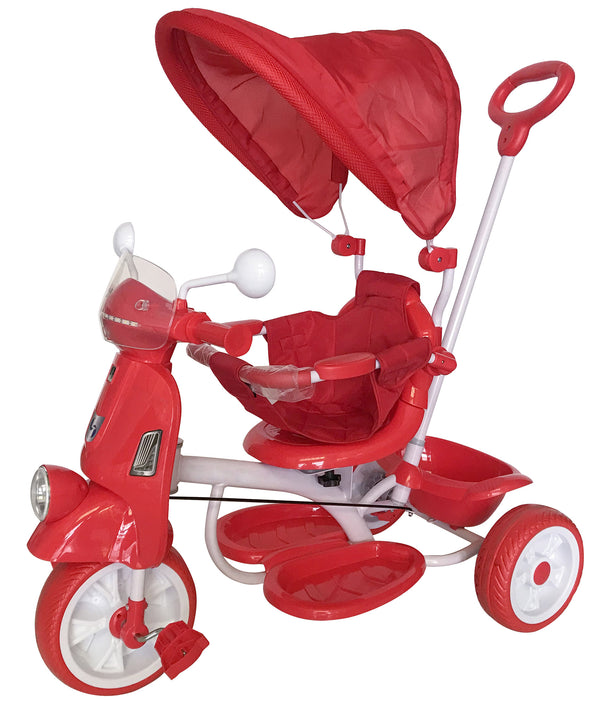 Kinderwagen Dreirad mit umkehrbarem Kindersitz Rot acquista