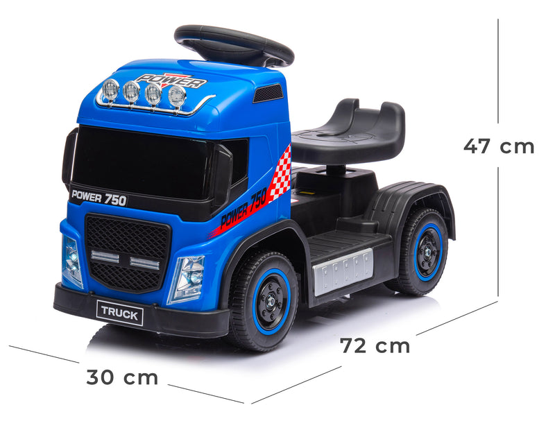 Camion Elettrico per Bambini 6V Small Truck Blu-5