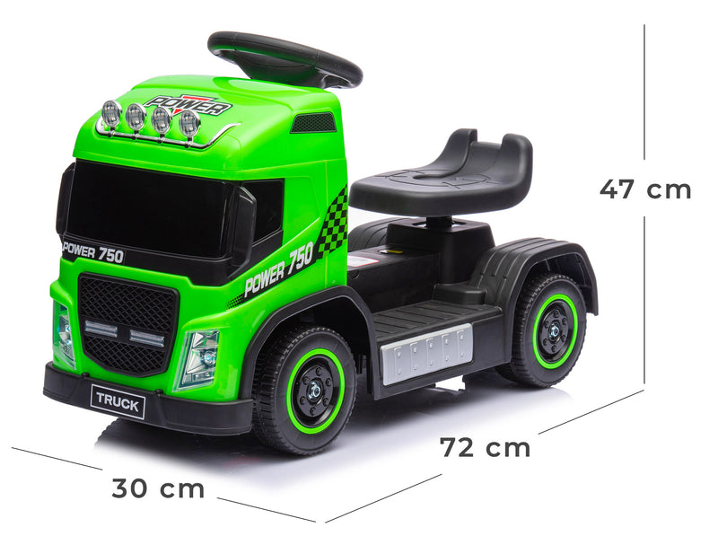 Camion Elettrico per Bambini 6V Small Truck Verde-5