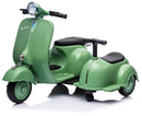 Piaggio Vespa con Sidecar Small Elettrica 6V per Bambini Verde-1