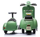 Piaggio Vespa con Sidecar Small Elettrica 6V per Bambini Verde-3