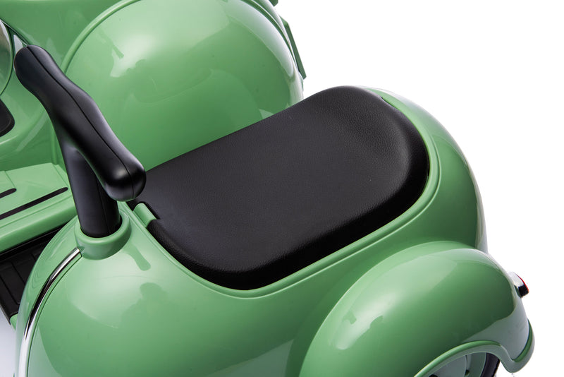 Piaggio Vespa con Sidecar Small Elettrica 6V per Bambini Verde-4