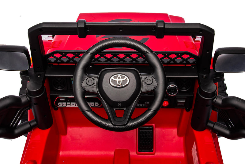 Macchina Elettrica per Bambini 12V Toyota Cruiser Rossa-8