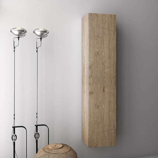 online Badezimmer-Hängeschrank aus kratzfestem Melamin 160 x 32 x 35 cm TFT Luna Honey Oak