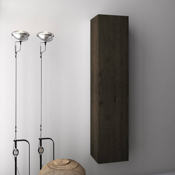 online Badezimmer-Hängeschrank aus kratzfestem Melamin 160 x 32 x 35 cm TFT Luna Eiche Wenge
