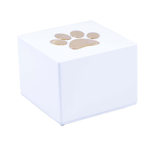 Aschenurne aus lackiertem Holz für Tiere 15x15x10cm GMF Orma White acquista