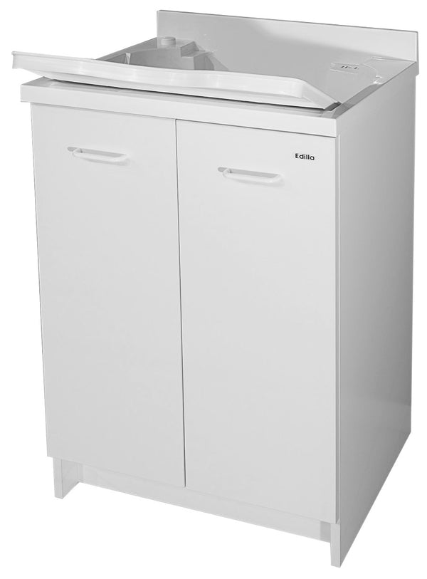 Waschbeckenunterschrank 60 x 50 x 85 cm, 2 Achsentüren aus thermoplastischem Montegrappa Edilla White mit Korb prezzo