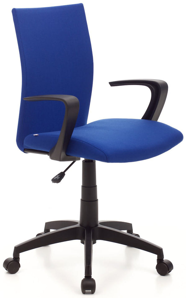 online Operativer Bürostuhl aus Milano Blue Fabric