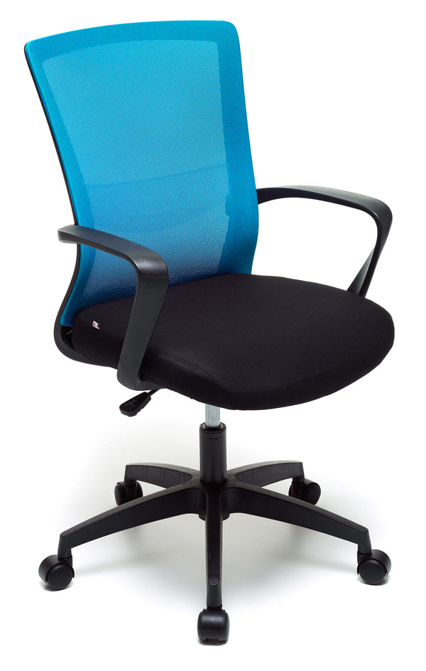 acquista Operativer Bürostuhl aus blauem Stoff