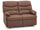 Sofa 2-Sitzer-Sofa mit manuellem Versteller aus braunem Karol-Stoff