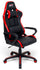 Ergonomischer Gaming-Stuhl 63 x 63 x 126 cm in schwarzem und rotem Kunstleder