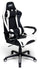 Ergonomischer Gaming-Stuhl 63 x 63 x 126 cm aus schwarzem und weißem Kunstleder