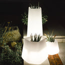 Vaso Luminoso da Giardino a LED 56x49x43 cm in Resina 5W Magnolia Bianco Neutro-2