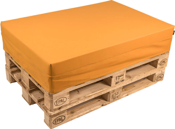 Palettenkissen 120 x 80 cm aus orangefarbenem Pomodone-Stoff sconto