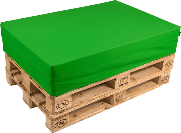 Palettenkissen 120 x 80 cm aus grünem Pomodone-Stoff sconto