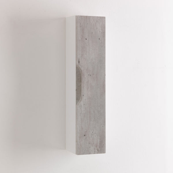 Wohnwand 1 Tür Soft Close 17,5x16x78,2 cm TFT Belsk Weiß und Zement online