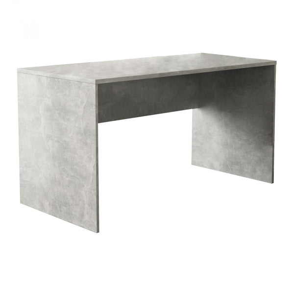 Josie Schreibtisch 138,5 x 68 x 75 h cm in grauem, zweischichtigem Spanplatteneffekt Zement online
