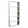 Alisha Bücherregal 90x23,5x180 h cm aus weißer Bilaminat-Spanplatte