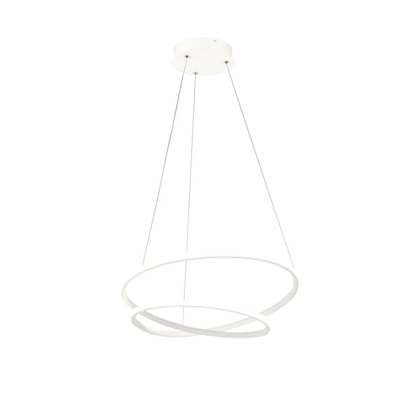 Moderne Pendelleuchte aus Nola White Aluminium sconto
