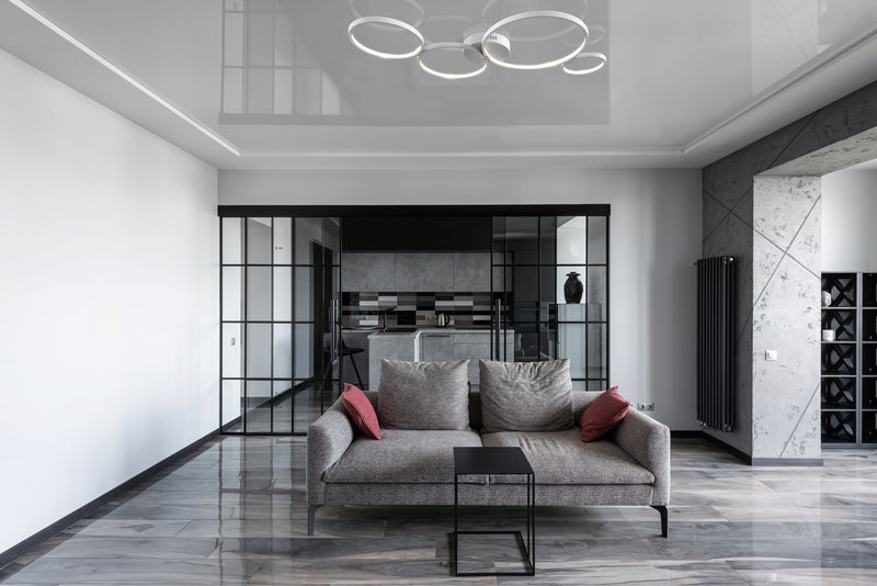 Plafoniera Modern in Metallo Olympia Bianco-2