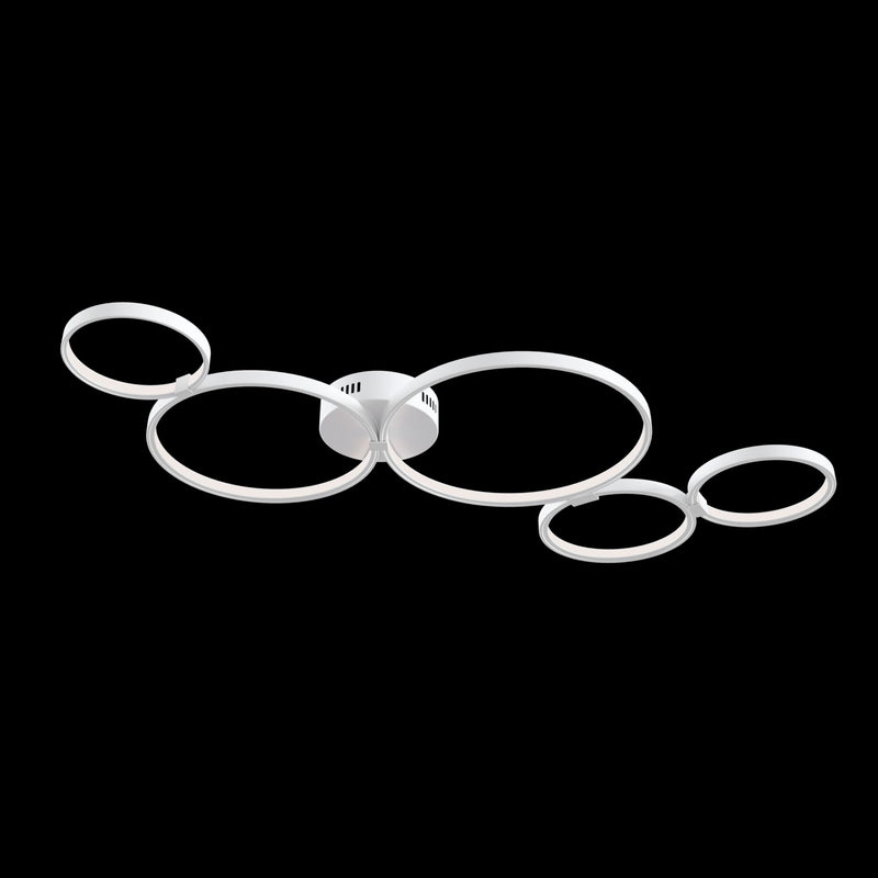 Plafoniera Modern in Metallo Olympia Bianco-2