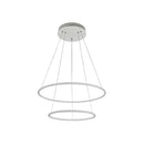 Lampada pendente Modern in Metallo Nola Bianco-4