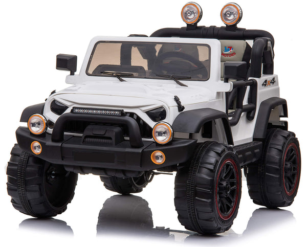 prezzo Elektroauto für Kinder 2 Sitze Maxi Offroad 12V Happy Kids Weiß