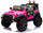 Elektroauto für Kinder 2 Sitze EVA Räder Maxi Geländewagen 12V Happy Kids Pink