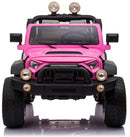 Macchina Elettrica per Bambini 2 Posti Ruote EVA Maxi Fuoristrada 12V Happy Kids Rosa-2