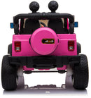 Macchina Elettrica per Bambini 2 Posti Ruote EVA Maxi Fuoristrada 12V Happy Kids Rosa-4