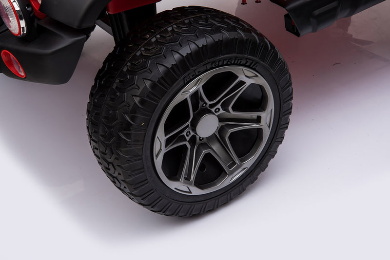 Macchina Elettrica per Bambini 2 Posti Ruote EVA Maxi Fuoristrada 12V Happy Kids Rosa-8