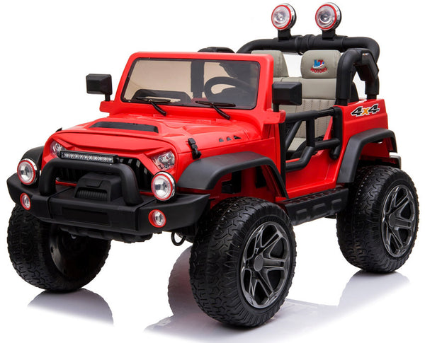 sconto Elektroauto für Kinder 2 Sitze EVA Maxi Offroad Räder 12V Happy Kids Rot