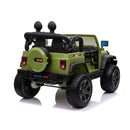 Macchina Elettrica per Bambini 2 Posti Ruote EVA Maxi Fuoristrada 12V Verde-3