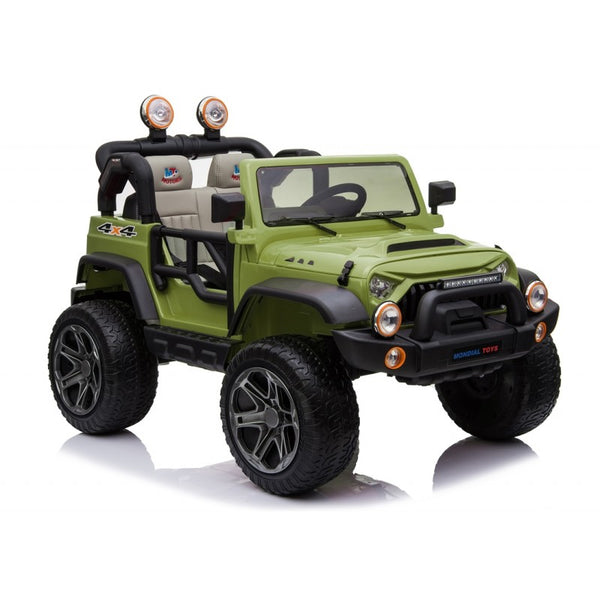 online Elektroauto für Kinder 2 Sitze EVA Räder Maxi Offroad 12V Grün