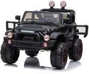 Macchina Elettrica per Bambini 2 Posti Maxi Fuoristrada 12V Happy Kids Nera-8