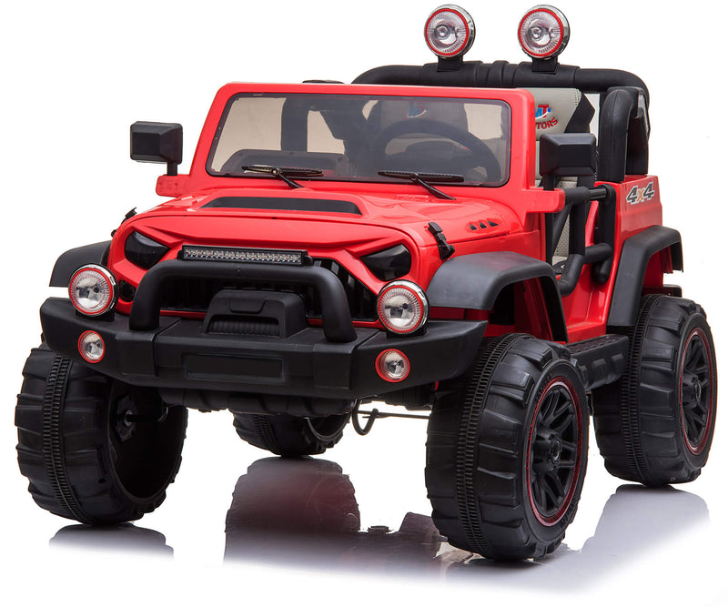 Macchina Elettrica per Bambini 2 Posti Maxi Fuoristrada 12V Happy Kids Rossa-1