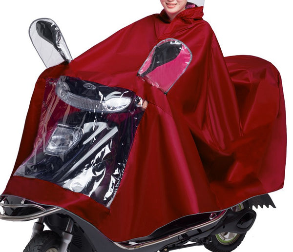 prezzo Wasserdichte Unisex-Jacke für Universal-Motorradroller mit rotem Reflektor