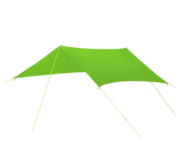 acquista Hängezelt mit Sonnenschirm zum Campen mit Heringen und Abspannleinen Grün
