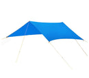 Tenda a sospensione con parasole per camping con picchetti e tiranti Azzurra-1