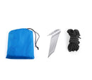 Tenda a sospensione con parasole per camping con picchetti e tiranti Azzurra-5